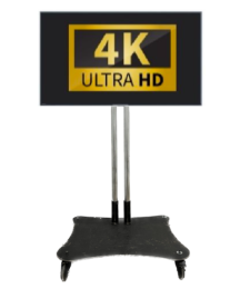 Live Streaming - 70" HDTV On Rolling 6' Stand