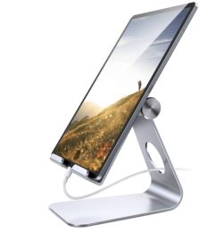 Adjustable Tablet Table Stand (Silver)