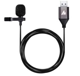 USB Lavalier Microphone for PC & Mac