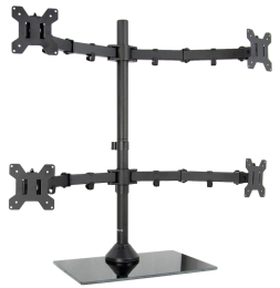 Quad LED/LCD Monitor Adjustable Arm Desk Stand