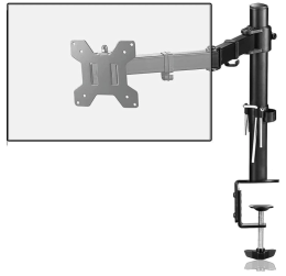 Single LED/LCD Monitor Adjustable Arm Desk Stand