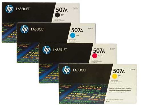 HP 507A Full Toner Set - Includes (4) 6000 page toners